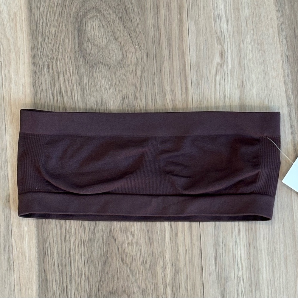 NWT Nordstrom Dark Brown Bandeau